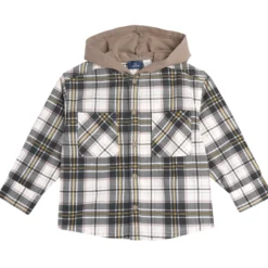 Camicia fantasia con cappuccio