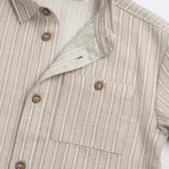 Camicia manica corta rigata