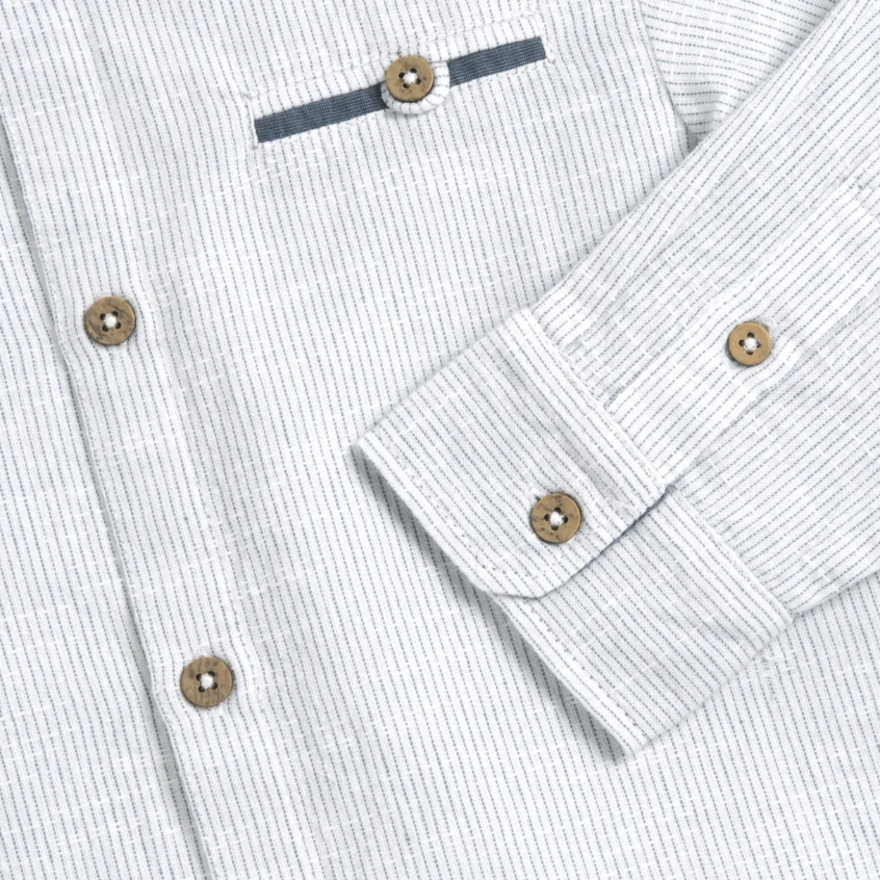 Camicia manica lunga rigata