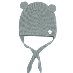 Cappello in maglia a forma di orsetto
