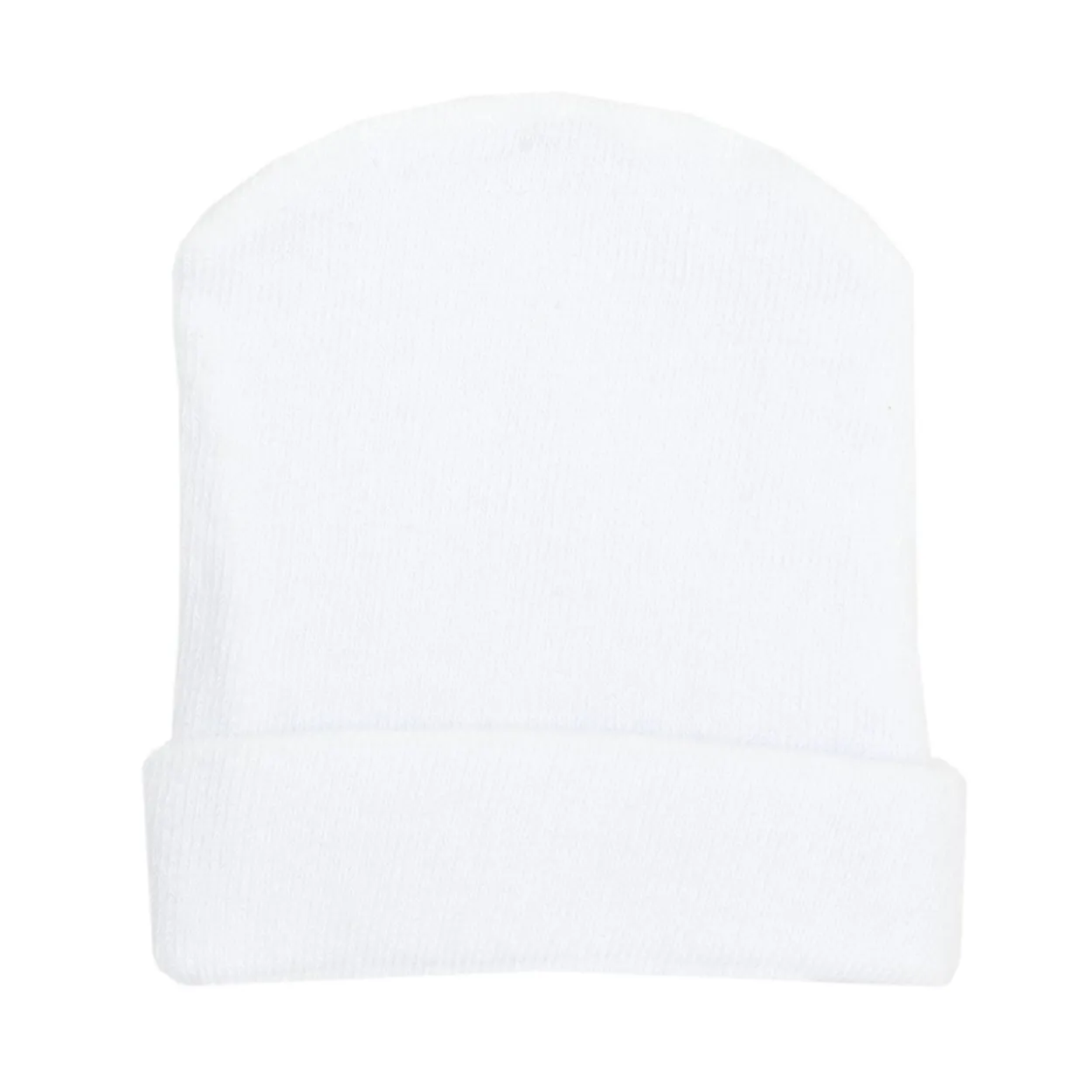 Cappello in maglia con risvolto