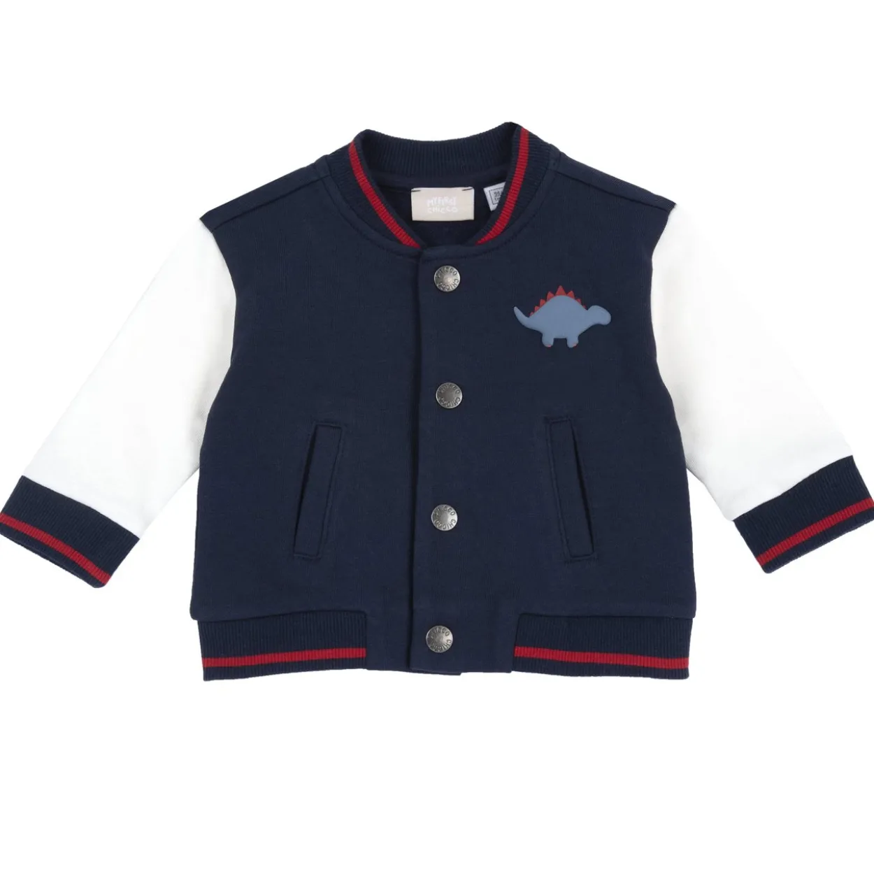 Cardigan aperto con bottoni automatici