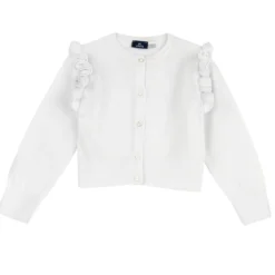 Cardigan con rouches