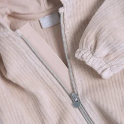 Cardigan con zip e cappuccio