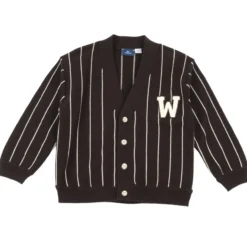Cardigan in maglia rigato