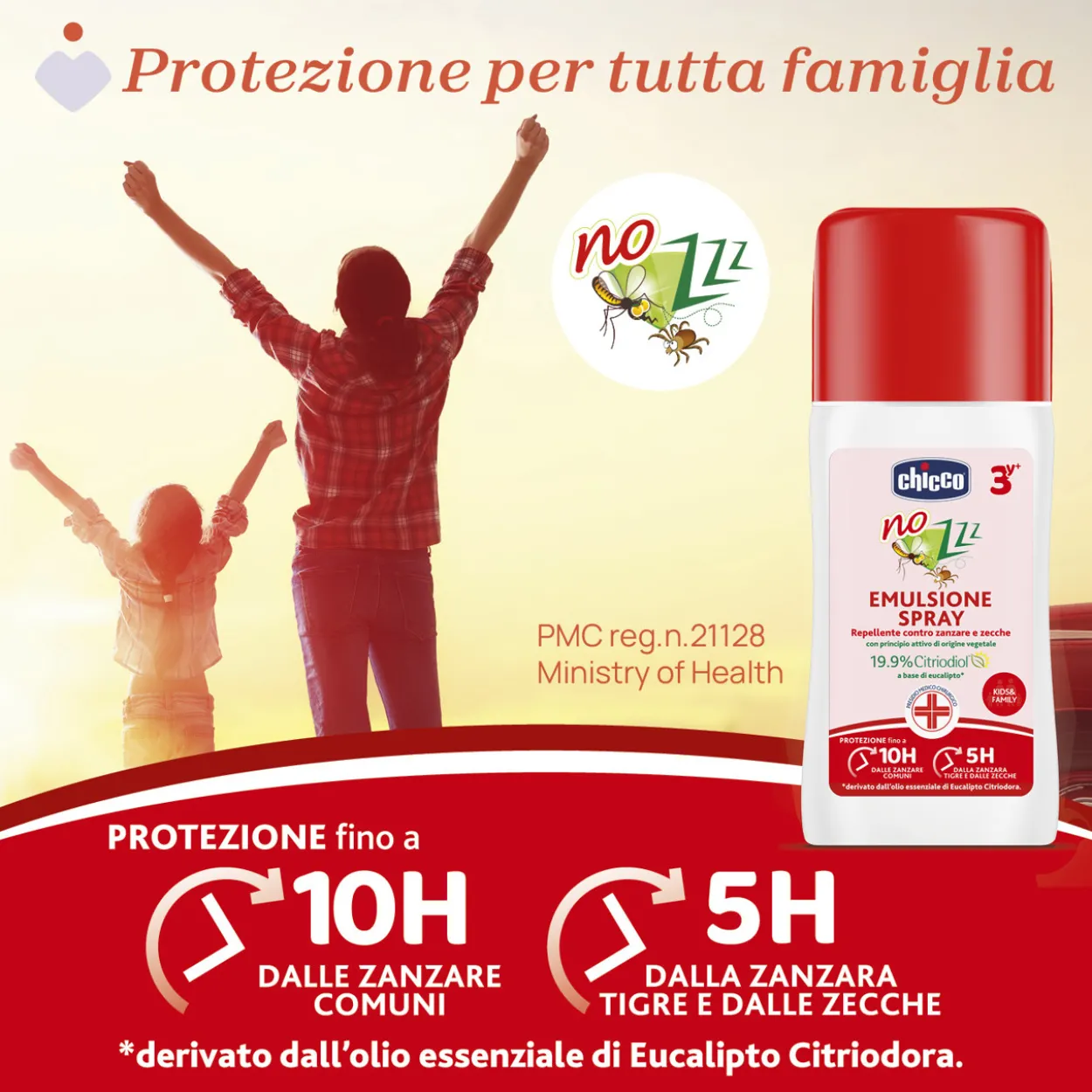 Chicco NoZzz Emulsione Spray Insetto Repellente.