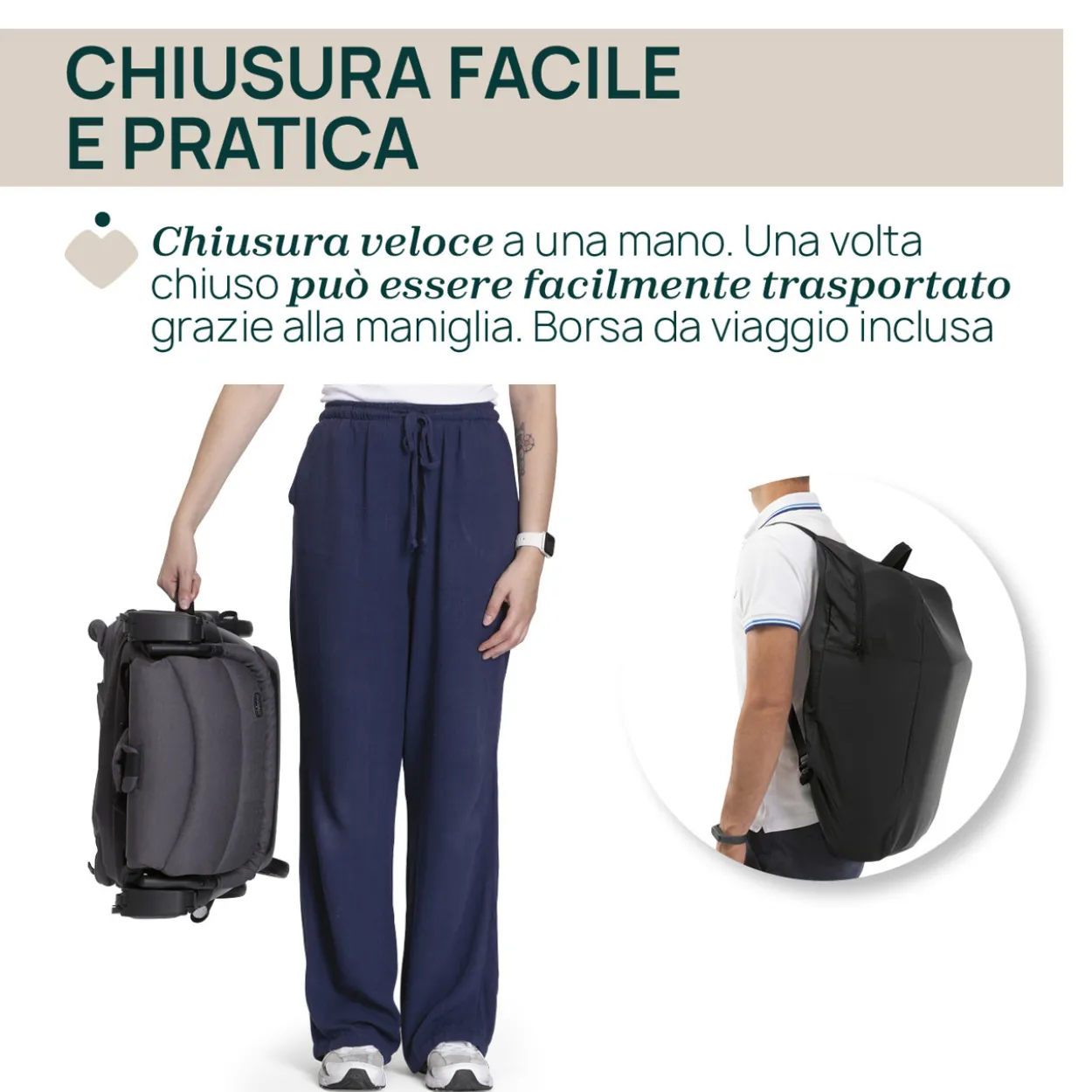 Chicco WE 2, Passeggino Aereo e Viaggio