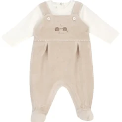 Completo body con salopette lunga