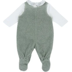 Completo body con salopette lunga
