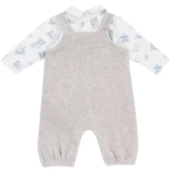Completo body con salopette lunga
