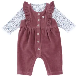 Completo body con salopette lunga