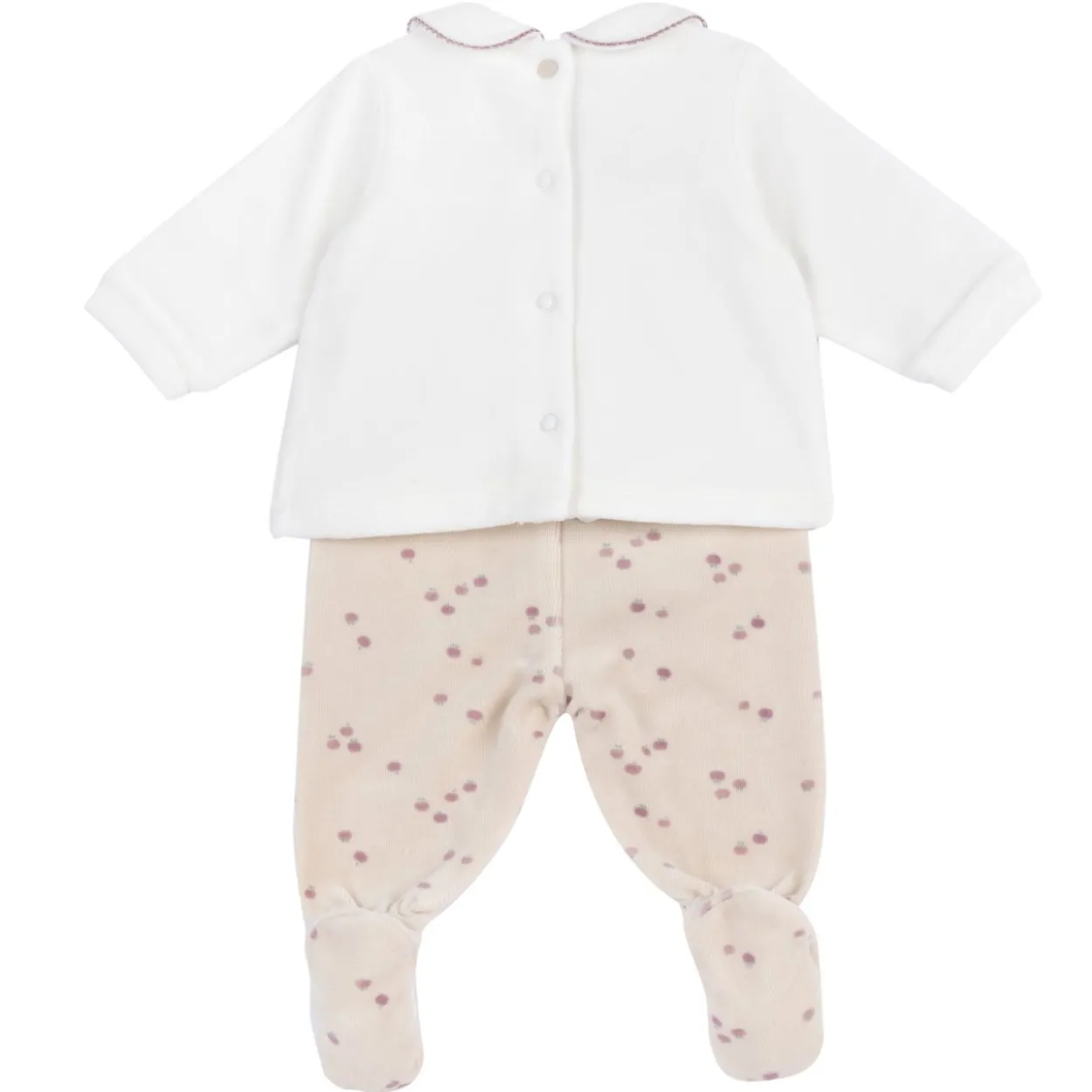 Completo maglia e pantaloni con piedini