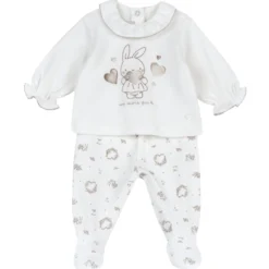 Completo maglia e pantaloni con piedini