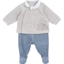 Completo maglia e pantaloni con piedini