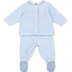 Completo maglia e pantaloni con piedini