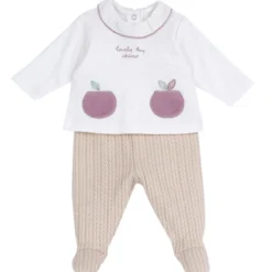 Completo maglia e pantaloni con piedini