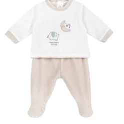 Completo maglia e pantaloni con piedini