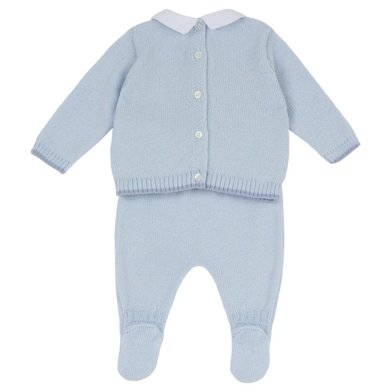 Completo maglia e pantaloni con piedini