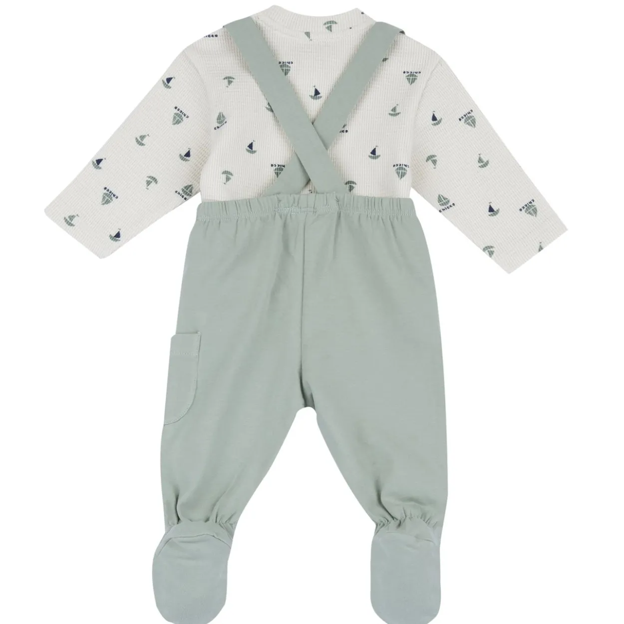Completo maglia e pantaloni con piedini