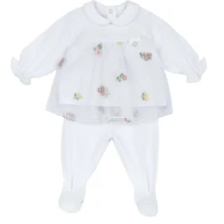 Completo maglia e pantaloni con piedini