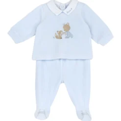 Completo maglia e pantaloni con piedini