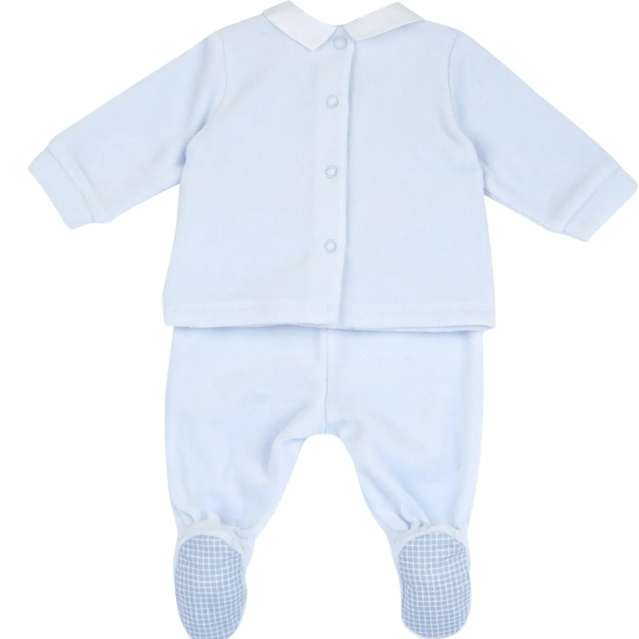Completo maglia e pantaloni con piedini