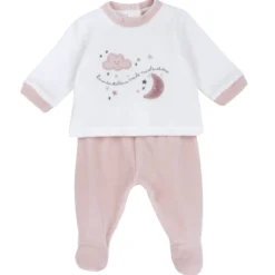 Completo maglia e pantaloni con piedini