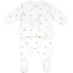 Completo maglia e pantaloni con piedini