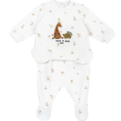 Completo maglia e pantaloni con piedini