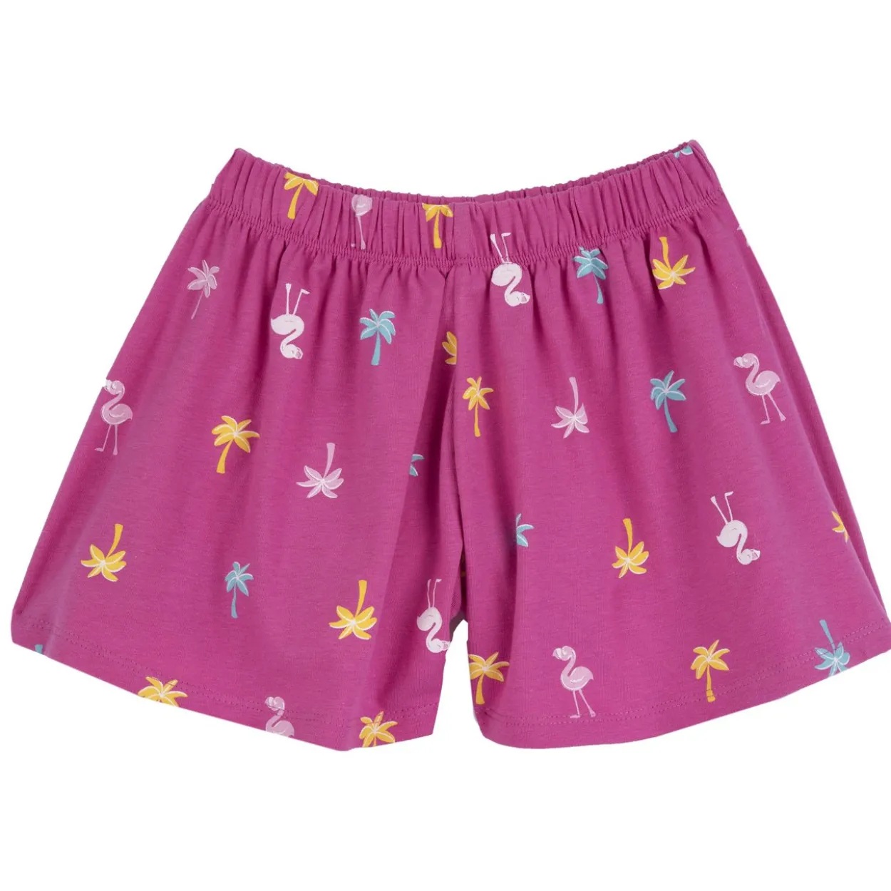 Completo maglietta con pantaloni corti fantasia