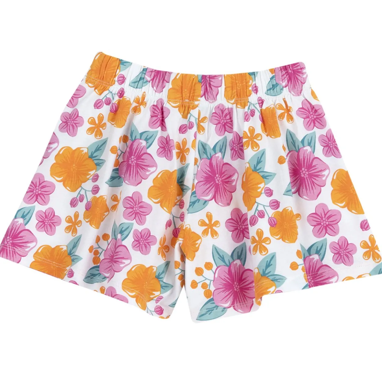 Completo maglietta con pantaloni corti fantasia