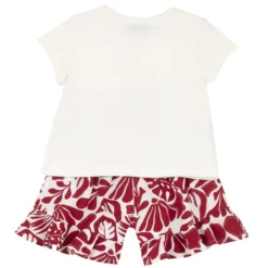 Completo maglietta con pantaloni corti stampati