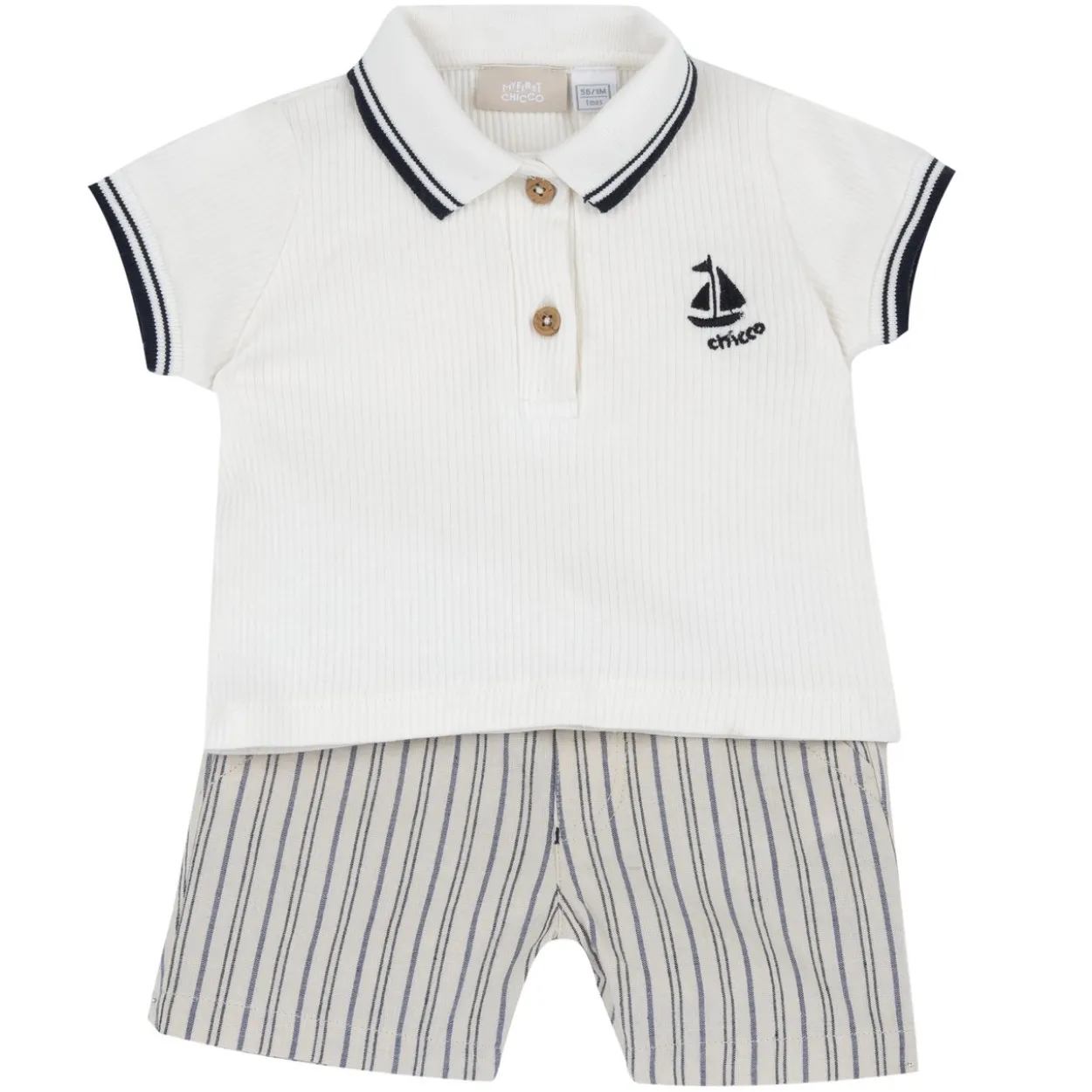 Completo polo manica corta con pantaloni corti