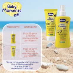 Crema Solare SPF 50+. Protezione molto alta.