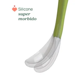 Cucchiaio in silicone morbido con custodia 6m+