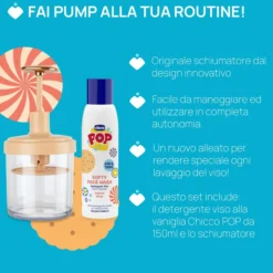 FOAMY GIFT SET - DETERGENTE VISO 150ML CON FOAM MAKER