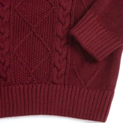 Maglione a trecce