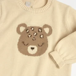 Maglione con disegno jacquard