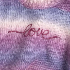 Maglione girocollo effetto sfumato