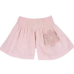 Pantaloni corti con applicazione