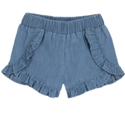 Pantaloni corti in chambray