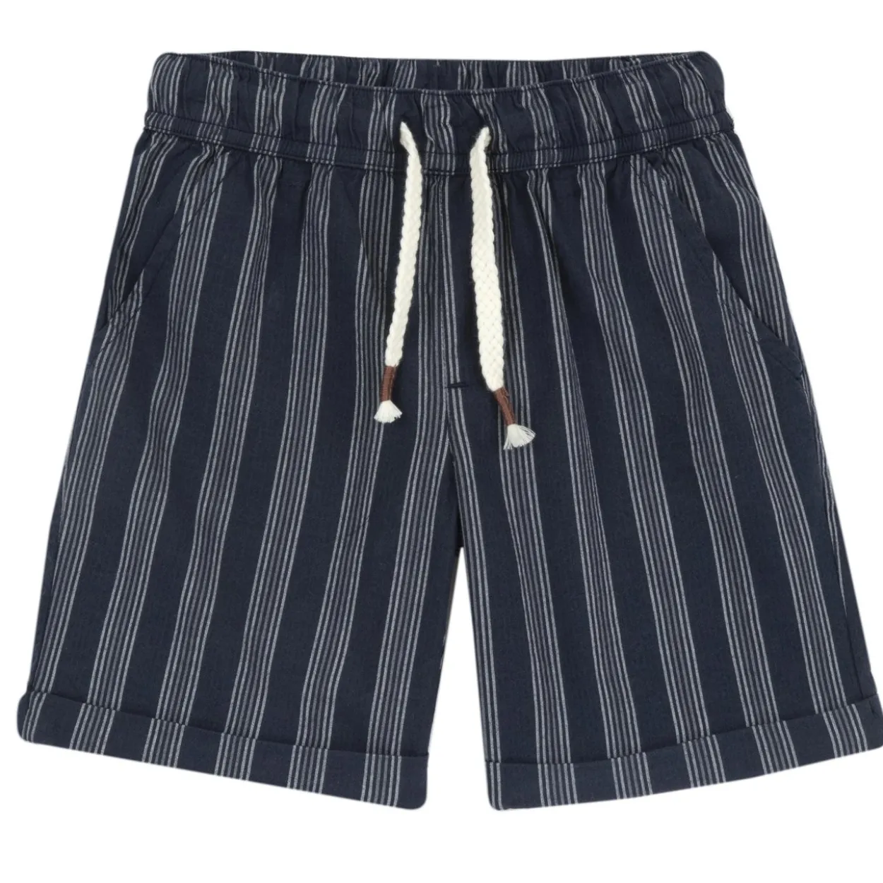 Pantaloni corti rigati