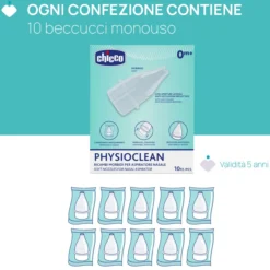 Physioclean ricambi morbidi per aspiratore nasale