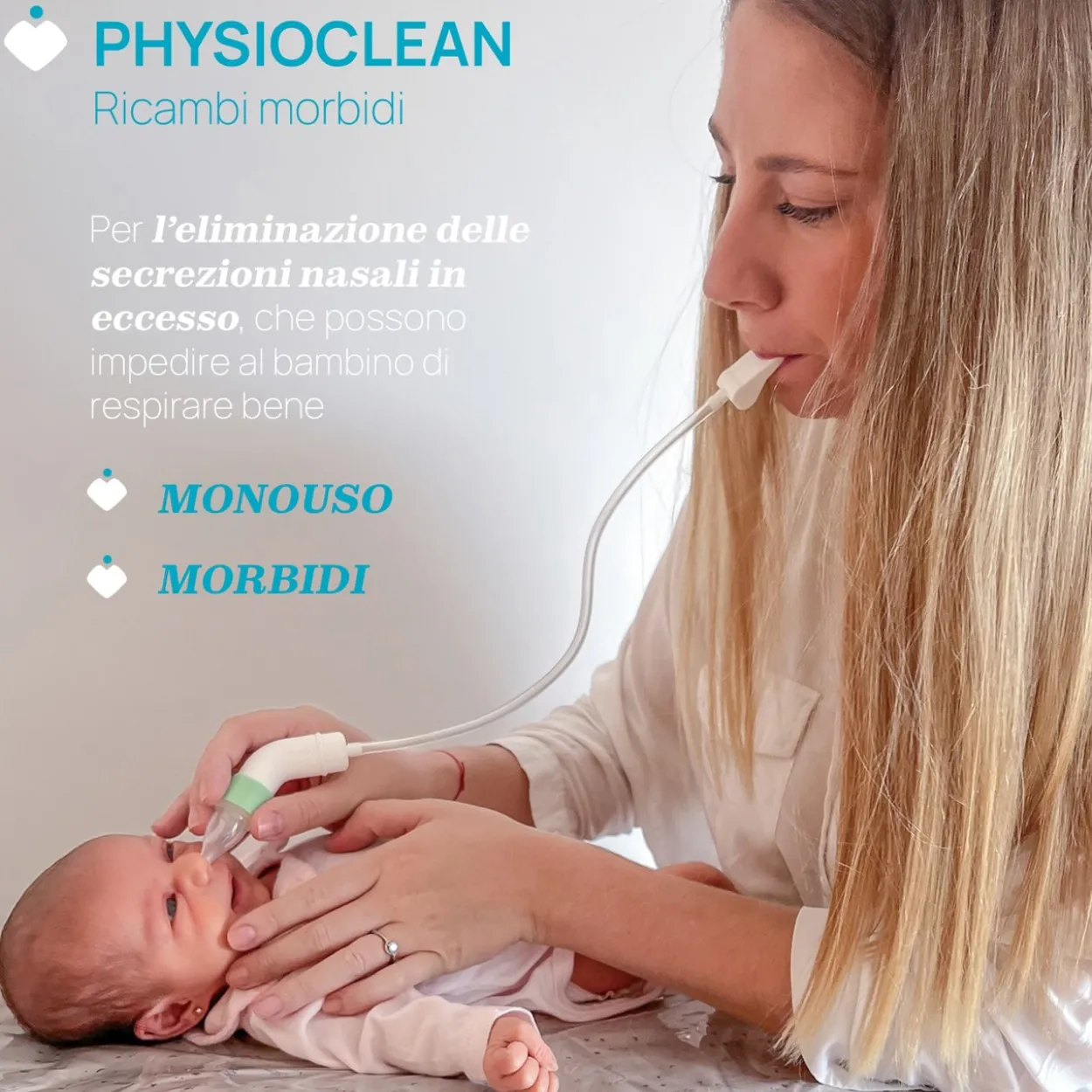 Physioclean ricambi morbidi per aspiratore nasale