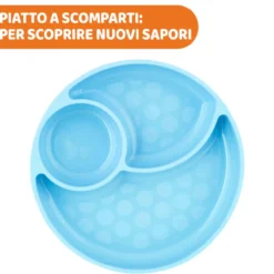 Piatto in Silicone con Ventosa