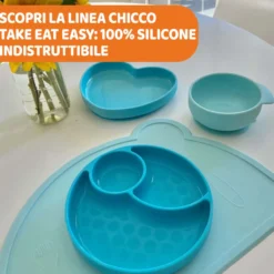 Piatto in Silicone con Ventosa