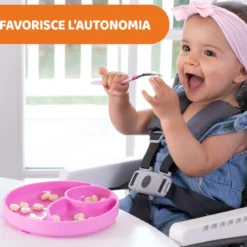 Piatto in Silicone con Ventosa
