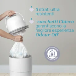 Sacchetti per mangiapannolini telescopico