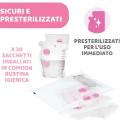 Sacchetto per latte materno - 30 pz
