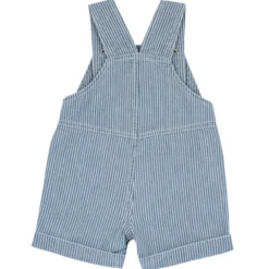 Salopette corta in denim